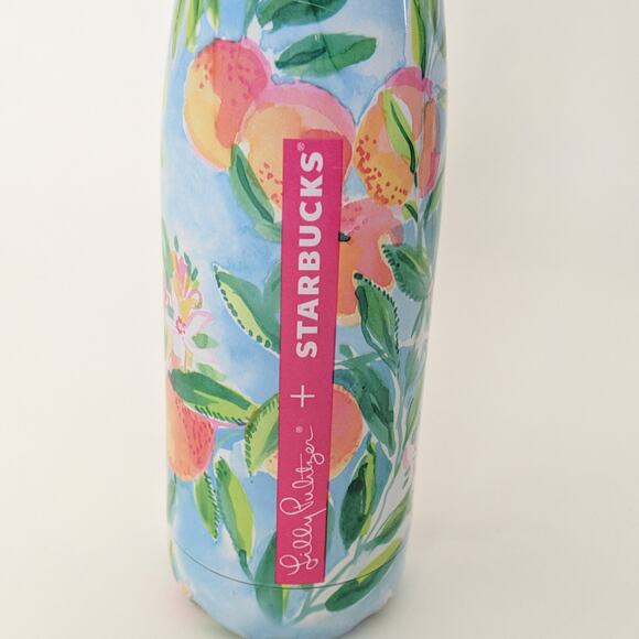 Lilly Pulitzer x Starbucks Limited Edition Swell Bottle Squeezed Peach Water - Picture 4 of 7